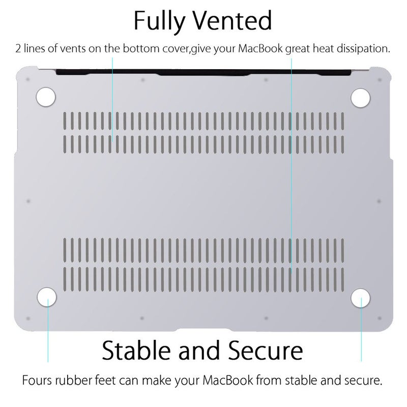 UESWILL Smooth Matte Hard Shell Case Cover Compatible with 2010-2017 Release MacBook Air 13 inch (Model A1466 / A1369) + Microfibre Cleaning Cloth, Clear - Image 5